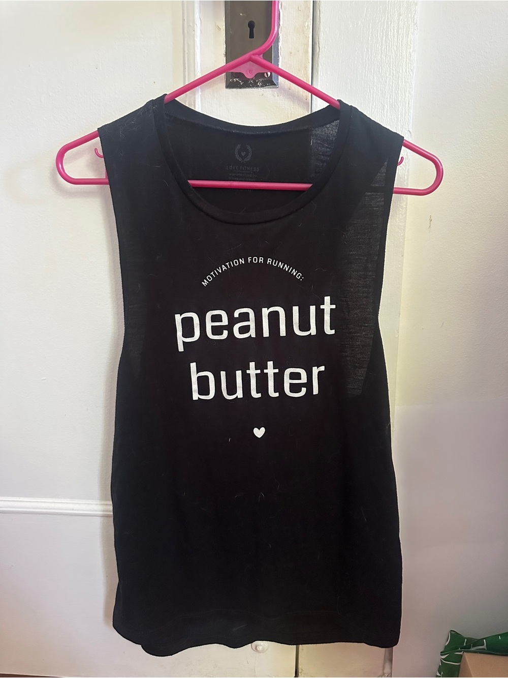 Black 'peanut butter' Graphic Tank
